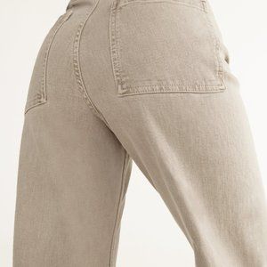 Zara Stone Straight Flare High Waist Jeans